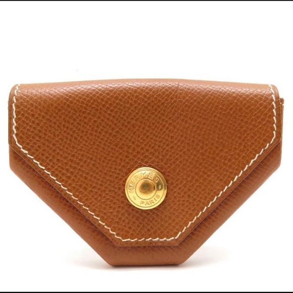 SOLD Like New Authentic Hermes 24 Verso Coin Purse Pouch Epsom leather GHW - Picture 11 of 11